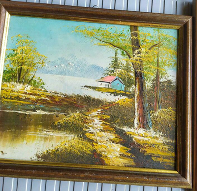 2 wunderschöne Ölbilder Landschaften 24 x 26 cm