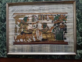 Bild 40 x 30 cm hoch Papyrus Druck auf Papyrus