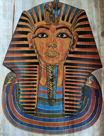 Ägyptische Papyrus Bild, 20 c 30 cm hoch, farbenfrohe Bilder