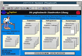 Jupiter Handwerker Software V,8,x